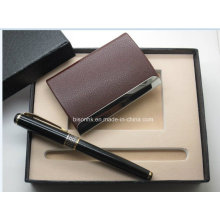 Promotional Set Business Card Holder Set with Pen